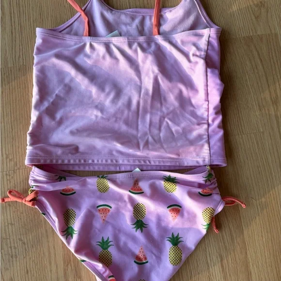 Cat & Jack Pink Pineapple Swim Set - Picture 3 of 4